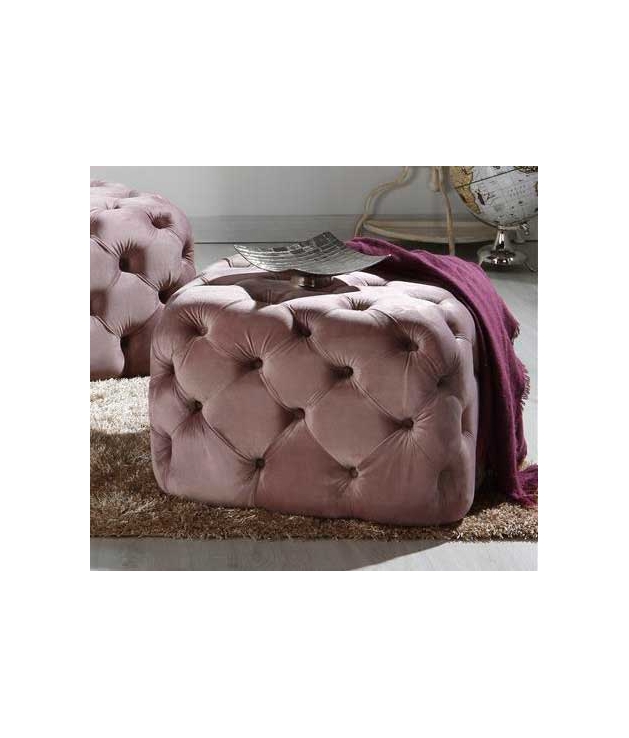 Set de Baúles tapizados Velvet terciopelo rosa palo. El Chaflan