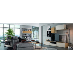 Mesa de centro retro rectangular 110x40cm | Kasas Decoración