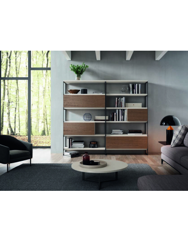 Mesa de centro circular metal