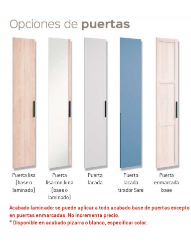 Armario recto 4 puertas batientes Armario recto 4 puertas batientes