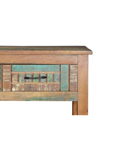 Consola Madera Reciclada 2 Cajones