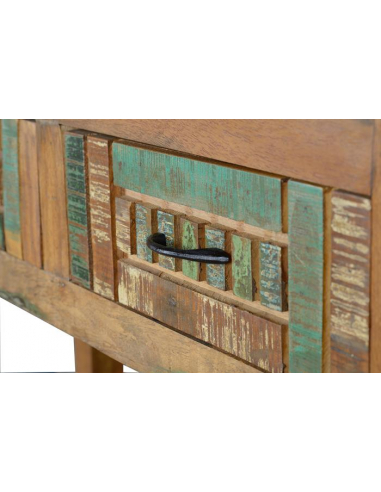 Consola Madera Reciclada 2 Cajones