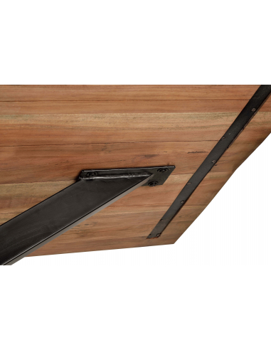 Mesa de comedor acacia y metal