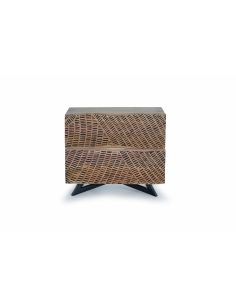 Mesita de noche dos cajones...