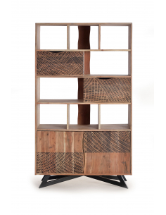 Librería en acacia tallada... 2