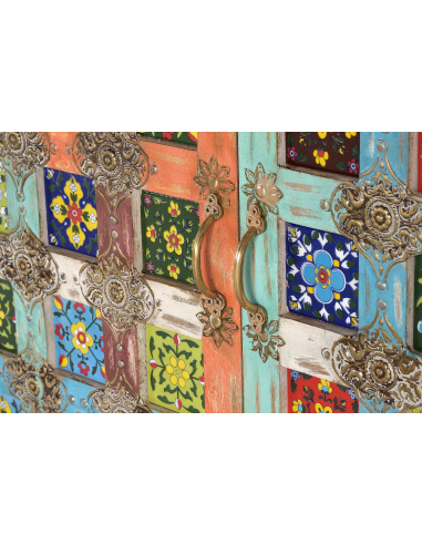 Aparador dos puertas multicolor base...