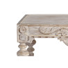 Mesa de centro rectangular tallada a mano | Kasas Decoración
