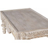 Mesa de centro rectangular tallada a mano | Kasas Decoración