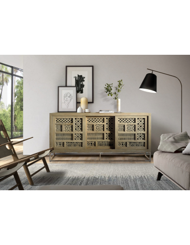 Aparador madera tres puertas correderas