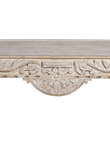 Mesa de centro rectangular tallada a...