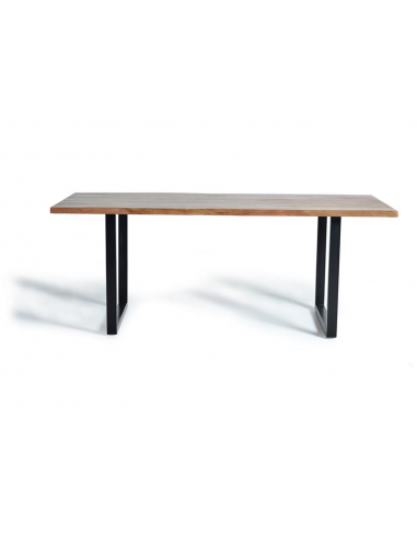 Mesa de comedor fija madera y metal...