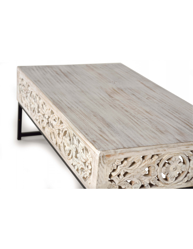 Mesa de centro rectangular en madera... Mesa de centro rectangular en madera...