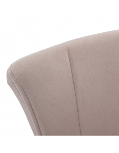 Set dos Taburetes terciopelo rosa metal