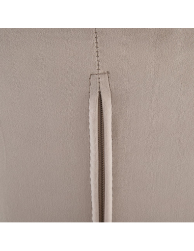 Taburete terciopelo gris metal