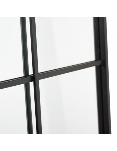 Espejo ventana metal-cristal decoración