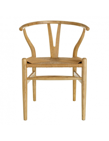 Silla natural madera de olmo decoración