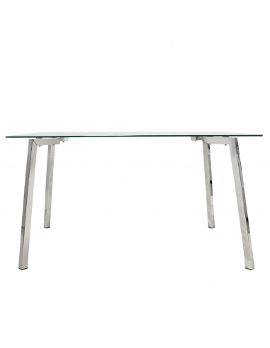 Mesa de comedor sencilla patas metal...