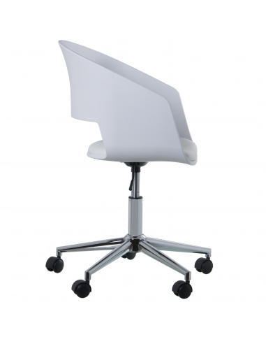 Set 2 taburetes polipiel blanco