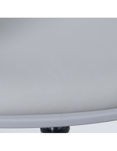 Set 2 taburetes polipiel blanco