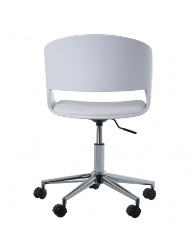 Set 2 taburetes polipiel blanco