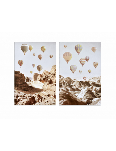 Set 2 lienzos globos