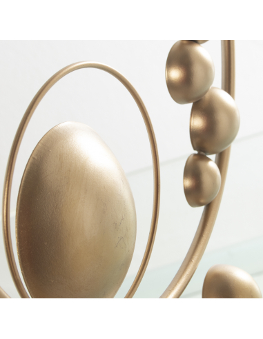 Aplique pared metal abstracto