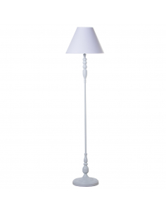 Lámpara de pie metal blanco