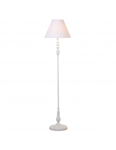 Lámpara de pie metal blanco 2