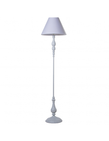 Lámpara de pie metal blanco 155 cm
