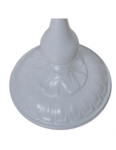 Lámpara de pie metal blanco 155 cm