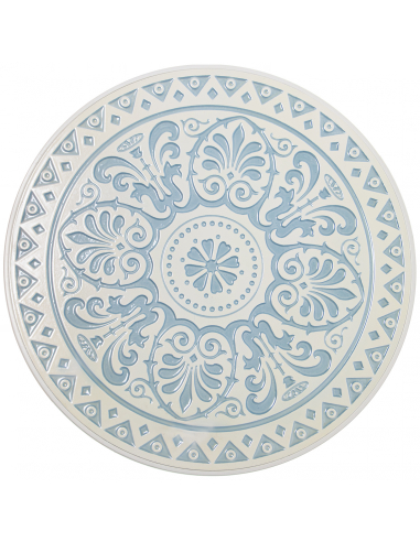 Set 2 mesas nido  azul y blanco