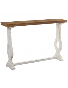 Consola madera blanca y...