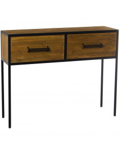 Consola Madera y Metal dos...