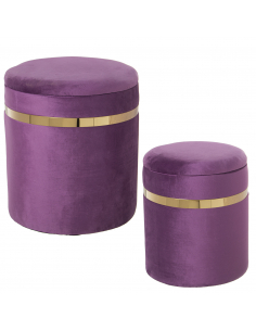 Set dos puffs almacenaje...