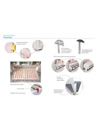 Cama abatible horizontal