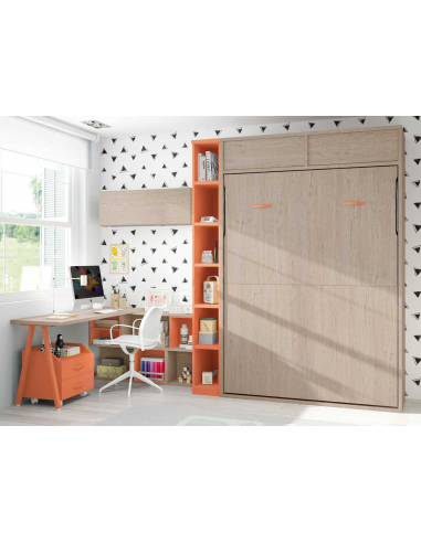 Cama abatible vertical ancha altillo... Cama abatible vertical ancha altillo...