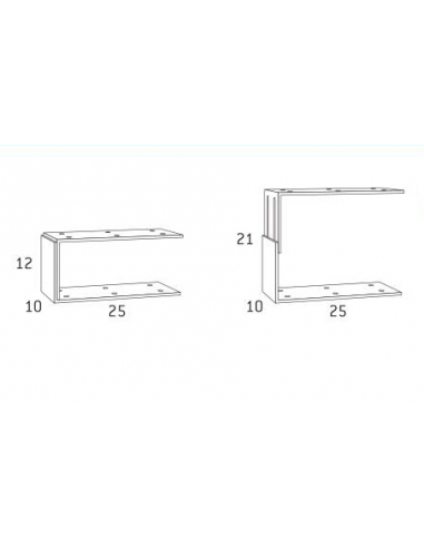 Herrajes anclaje a techo obra