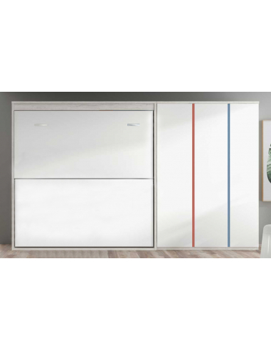 Cama abatible horizontal alta doble