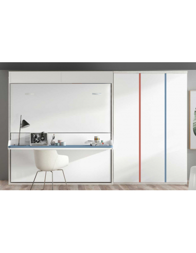 Cama abatible horizontal doble con... Cama abatible horizontal doble con...