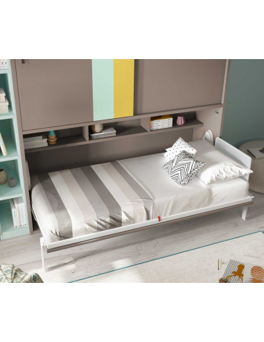 Cama abatible horizontal baja con...