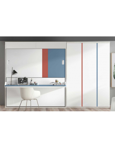 Cama abatible horizontal baja con...