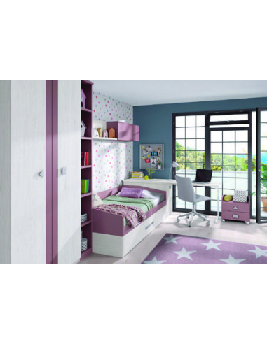 Nido bicolor con somier de arrastre