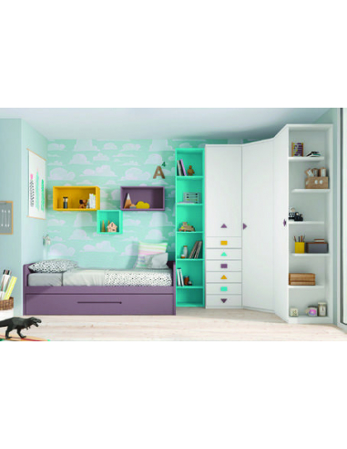 Nido con somier de arrastre