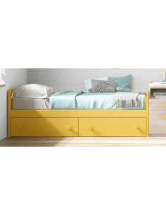 Nido con dos cajones ruedas