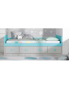 Nido con dos contenedores y...