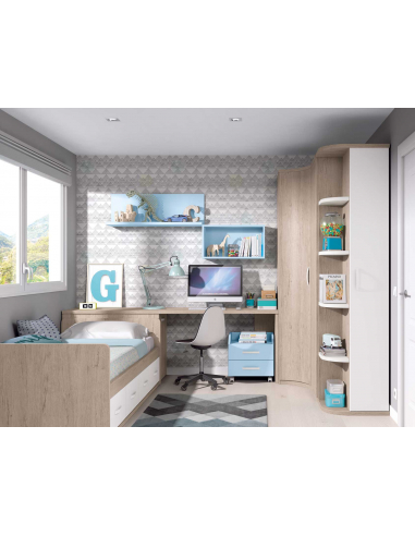 Compacto con cuatro contenedores