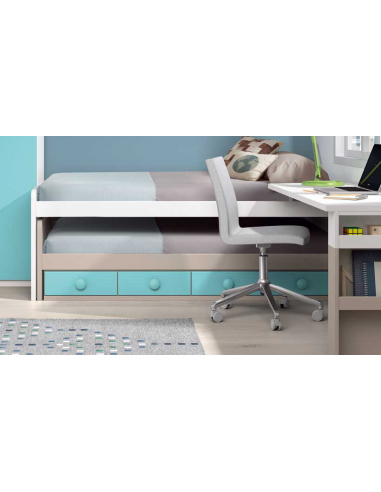 Compacto con nido y cuatro cajones