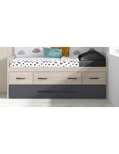 Compacto con tres cajones y somier...