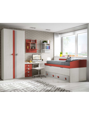 Compacto nido oculto y dos baúles