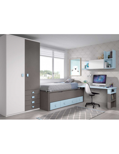 Compacto lowcost nido oculto con baúl...